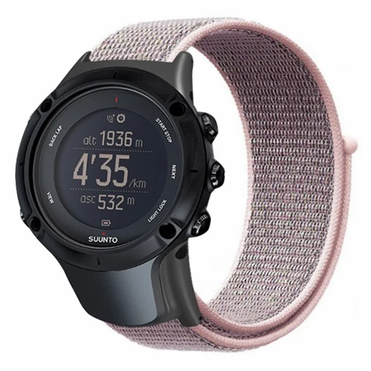 Для ремешка Sunnto Ambit 3 / Ambit 3 Sport / Ambit 3 Run Peak Watch Band Nylon Sport Loop Watch - Розовый