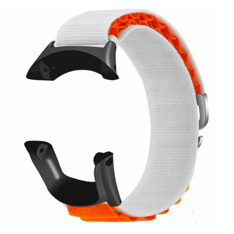 Для Sunnto Ambit 3 / Ambit 3 Sport / Ambit 3 Run Peak Loop Nylon Bands Sport Nylon Replacement Strap - White+Orange