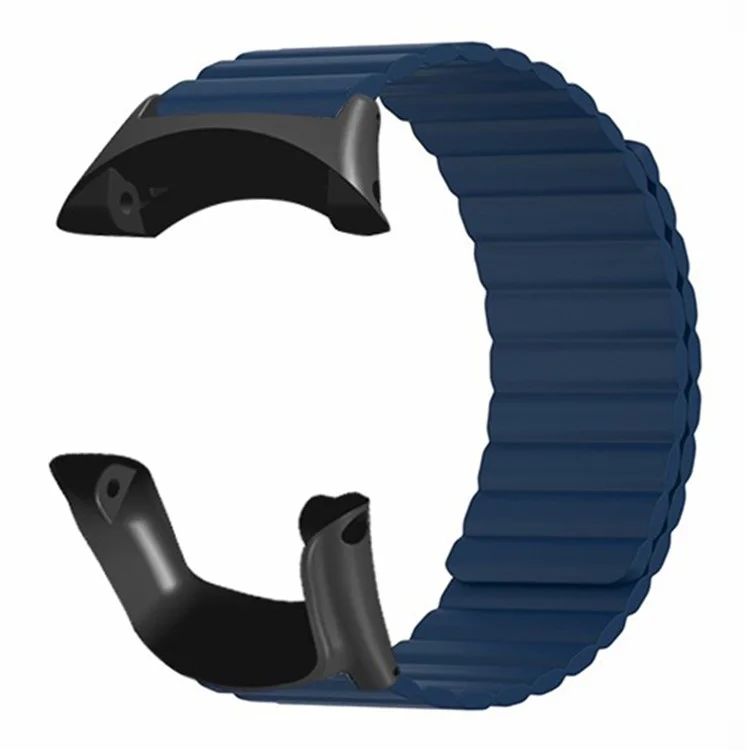 Para Sunnto Ambit 3 / Ambit 3 Sport / Ambit 3 Run Correa Deportiva de Silicona con Cierre Magnético - Azul Medianoche