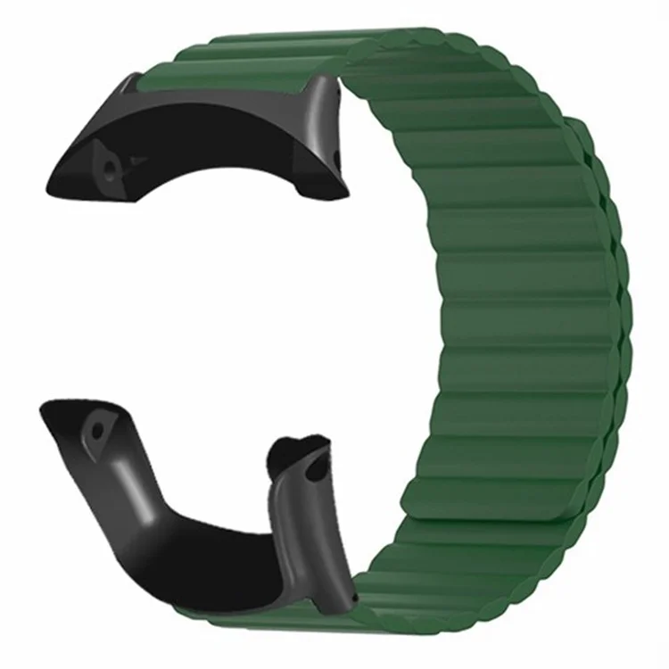 Para Sunnto Ambit 3 / Ambit 3 Sport / Ambit 3 Run Correa de silicona deportiva con cierre magnético - Verde del ejército