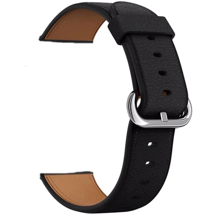 Para Apple Watch 10 46mm / Ultra 2 / Ultra 49mm / 9 8 7 45mm / SE (2023) SE (2022) SE 6 5 4 44mm / 3 2 1 42mm Genuine Cow Leather Watch Strap - Preto