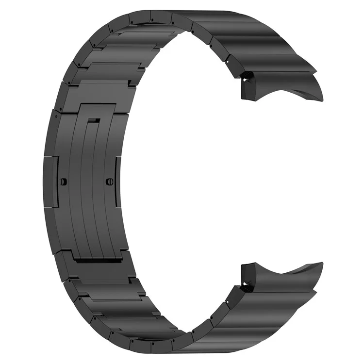 Für Samsung Galaxy Watch FE 40mm / Watch6 / Watch6 Classic / Watch 5 Titanium Steel Watch Band Druckknopfverschluss Armband - Schwarz