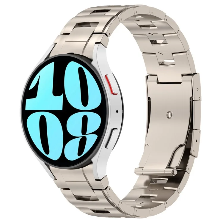 Per Samsung Galaxy Watch FE 40mm / Watch6 / Watch6 Classic / Watch 5 Titanium Steel Watch Strap Quick Release Band - Titanium