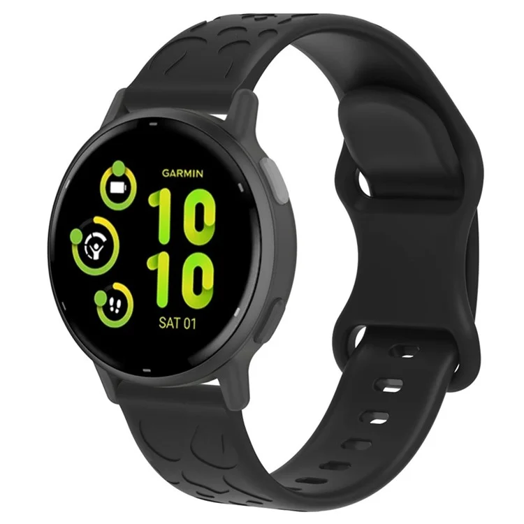 For Coros Pace 3 / Apex 46mm / Apex Pro Silicone Band 22mm Leopard Texture Watch Strap - Black