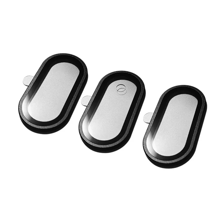 3 unidades para Meta Quest 3 VR Headset, protector de lente de vidrio templado HD - Negro