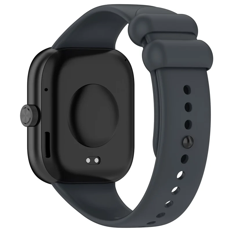 For Xiaomi Redmi Watch 6 / Watch 5 / Watch 5 eSIM / Watch 4 / Smart Band 9 Pro / 8 Pro Silicone Watch Band with Black Buckle - Dark Grey