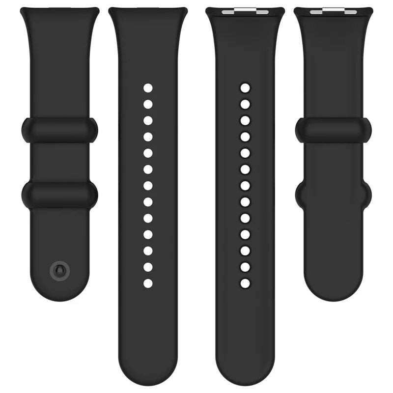 For Xiaomi Redmi Watch 6 / Watch 5 / Watch 5 eSIM / Watch 4 / Smart Band 9 Pro / 8 Pro Silicone Watch Band with Black Buckle - Dark Grey