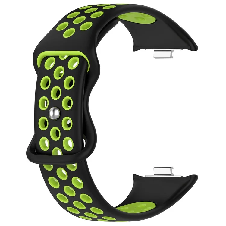 Для Xiaomi Mi 8 Pro Replacement Band Dual Color Silicone Watch Strap - Green / Black