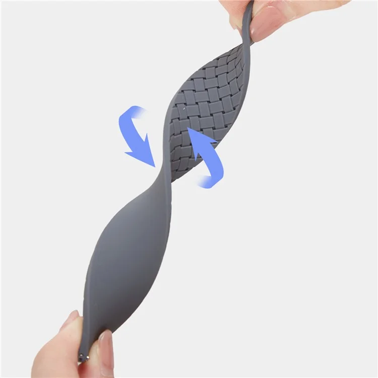 Watch Band for Apple Watch Series 10 42mm / 9 8 7 41mm / SE (2023) SE (2022) SE 6 5 4 40mm / 3 2 1 38mm Silicone Watch Band Magnetic Buckle - Dark Grey