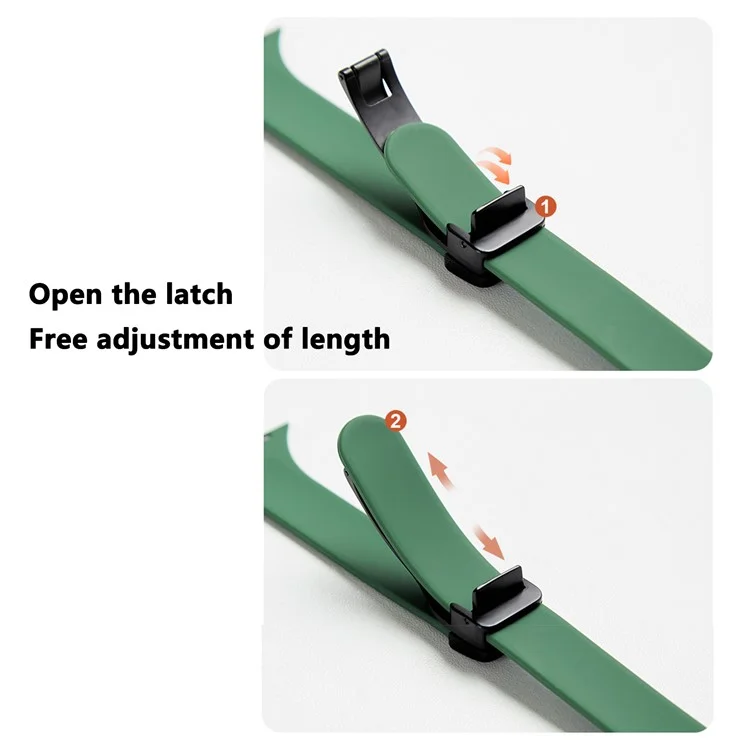 Watch Band for Apple Watch Series 10 42mm / 9 8 7 41mm / SE (2023) SE (2022) SE 6 5 4 40mm / 3 2 1 38mm Silicone Watch Band Magnetic Buckle - Dark Grey
