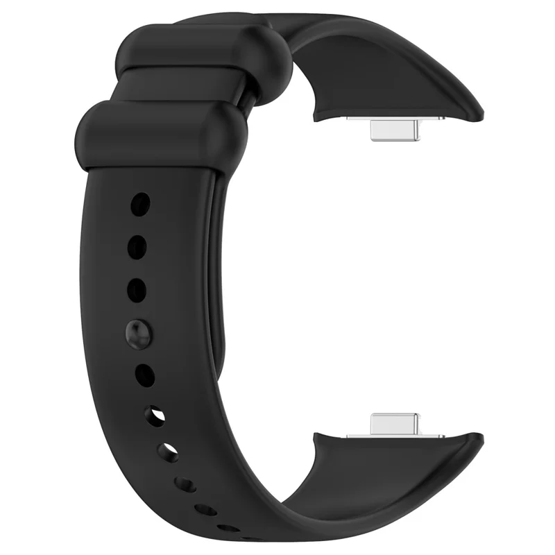 For Xiaomi Smart Band 9 Pro / 8 Pro / Redmi Watch 4 / Watch 5 / Watch 5 eSIM Silicone Watch Strap Adjustable Band - Black