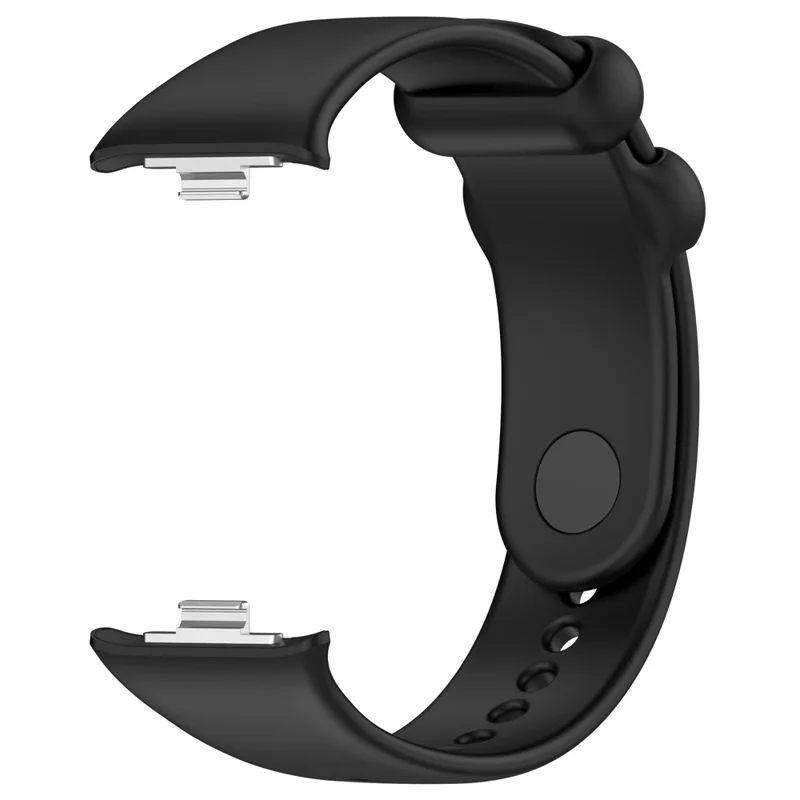 For Xiaomi Smart Band 9 Pro / 8 Pro / Redmi Watch 4 / Watch 5 / Watch 5 eSIM Silicone Watch Strap Adjustable Band - Black