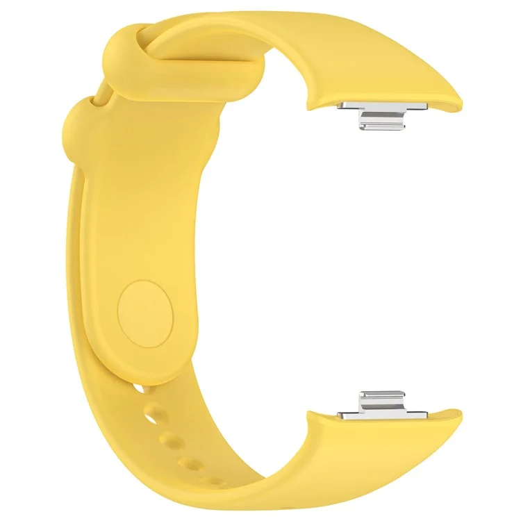For Xiaomi Smart Band 9 Pro / 8 Pro / Redmi Watch 4 / Watch 5 / Watch 5 eSIM Silicone Watch Strap Adjustable Band - Yellow