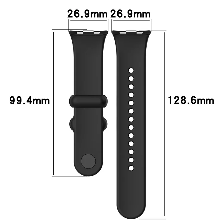 For Xiaomi Smart Band 9 Pro / 8 Pro / Redmi Watch 4 / Watch 5 / Watch 5 eSIM Silicone Watch Strap Adjustable Band - Yellow