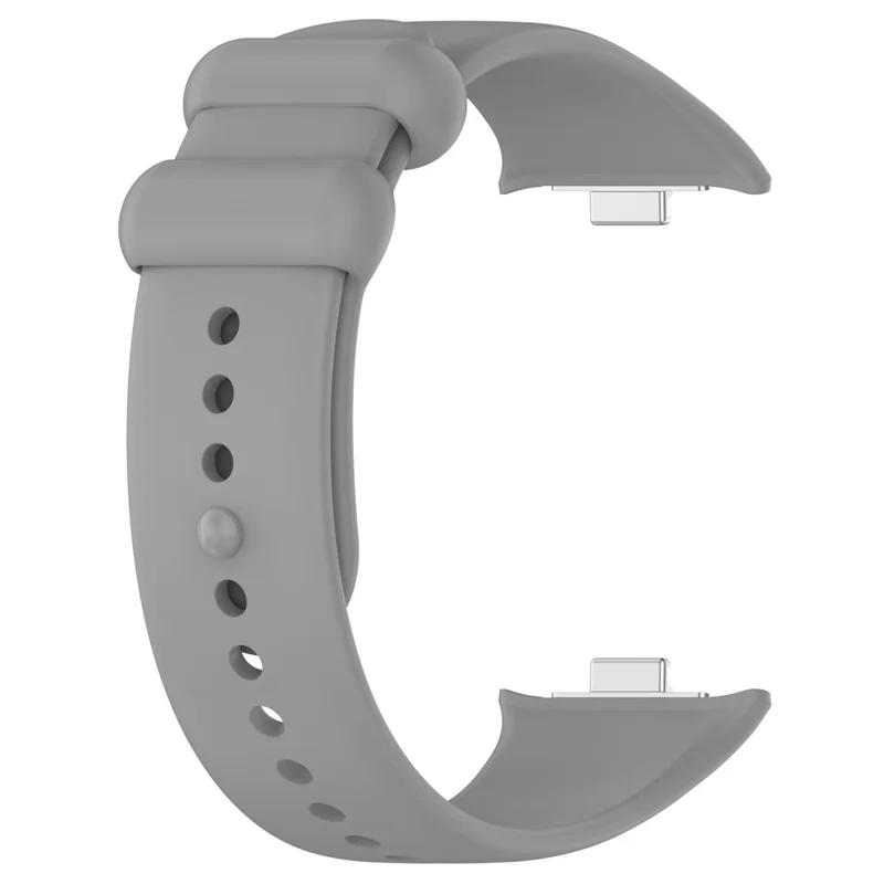 For Xiaomi Smart Band 9 Pro / 8 Pro / Redmi Watch 4 / Watch 5 / Watch 5 eSIM Silicone Watch Strap Adjustable Band - Grey
