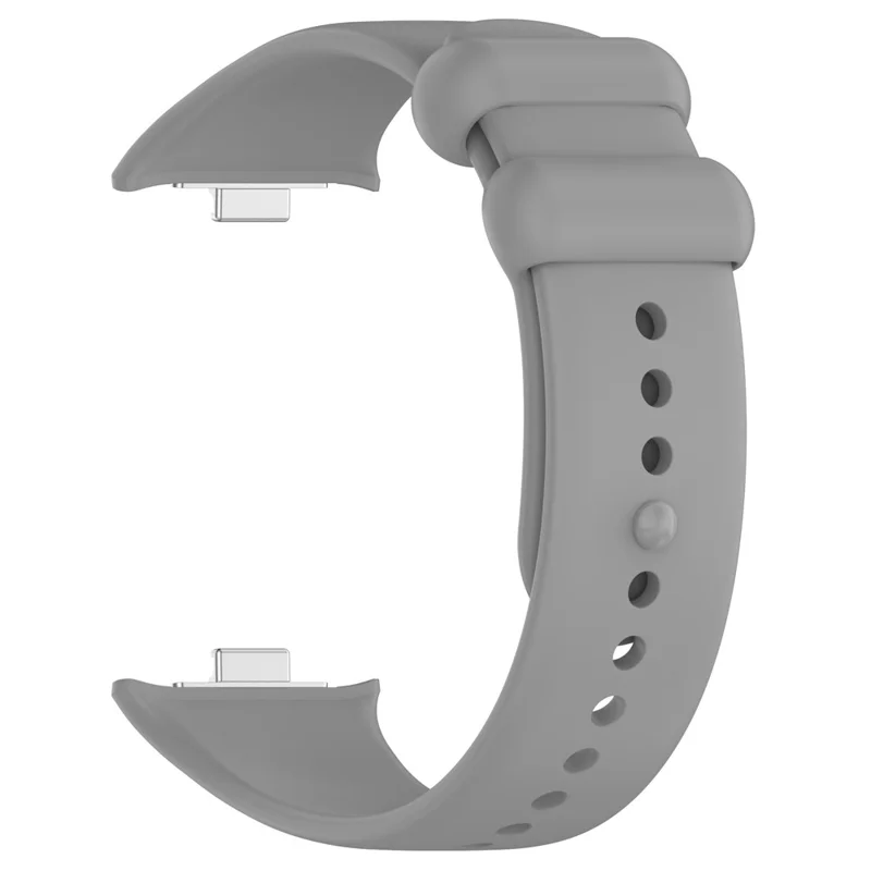 For Xiaomi Smart Band 9 Pro / 8 Pro / Redmi Watch 4 / Watch 5 / Watch 5 eSIM Silicone Watch Strap Adjustable Band - Grey