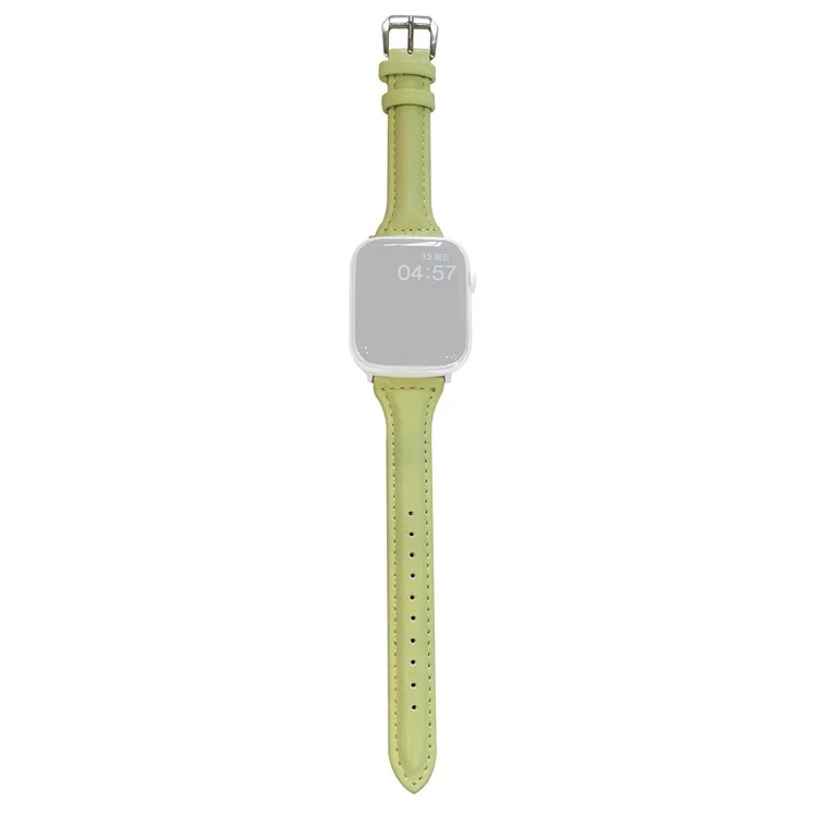 Para Apple Watch 10 46mm / Ultra 2 / Ultra 49mm / 9 8 7 45mm / SE (2023) SE (2022) SE 6 5 4 44mm / 3 2 1 42mm Slim Replacement Bracelet - Verde