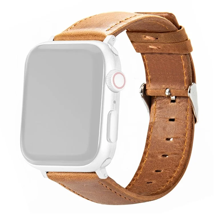 Per Apple Watch 10 46mm / Ultra 2 / Ultra 49mm / 9 8 7 45mm / SE (2023) SE (2022) SE 6 5 4 44mm / 3 2 1 42mm Vintage Watch Straps - Marrone