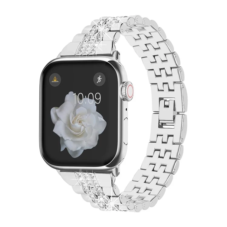 Strap for Apple Watch Series 10 42mm / 9 8 7 41mm / SE (2023) SE (2022) SE 6 5 4 40mm / 3 2 1 38mm Metal Watch Band - Silver