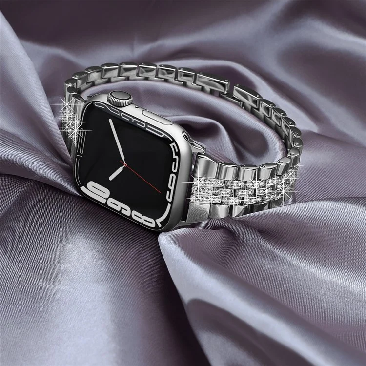 Strap for Apple Watch Series 10 42mm / 9 8 7 41mm / SE (2023) SE (2022) SE 6 5 4 40mm / 3 2 1 38mm Metal Watch Band - Silver