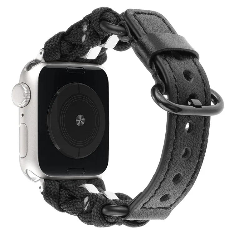 Для Apple Watch 10 46 мм / Ultra 2 / Ultra 49 мм / 9 8 7 45 мм / SE (2023) SE (2022) SE 6 5 4 44 мм / 3 2 1 42 мм Nuts Decor Watch Band - Черный
