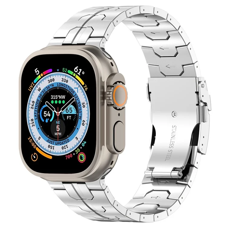 Pour Apple Watch Series 10 42mm / 9 8 7 41mm / SE (2023) SE (2022) SE 6 5 4 40mm / 3 2 1 38mm Bracelet Watch Band - Argent