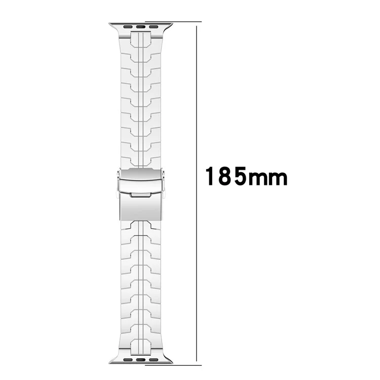 Pour Apple Watch Series 10 42mm / 9 8 7 41mm / SE (2023) SE (2022) SE 6 5 4 40mm / 3 2 1 38mm Bracelet Watch Band - Argent