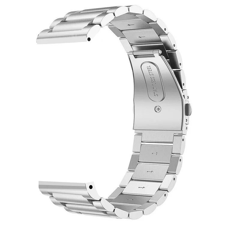 Para Garmin Venu 2 / Venu 3 Fashion 22 mm Correa de Repuesto 3-Bead 316L Acero Inoxidable Banda de Reloj - Plata
