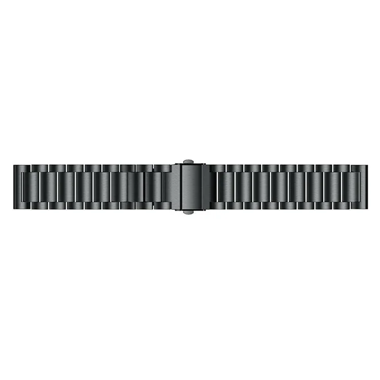 Für Garmin Forerunner 255 / 255 Music 3-Perlen 316L Edelstahl Armband 22mm Ersatz Armband - Schwarz