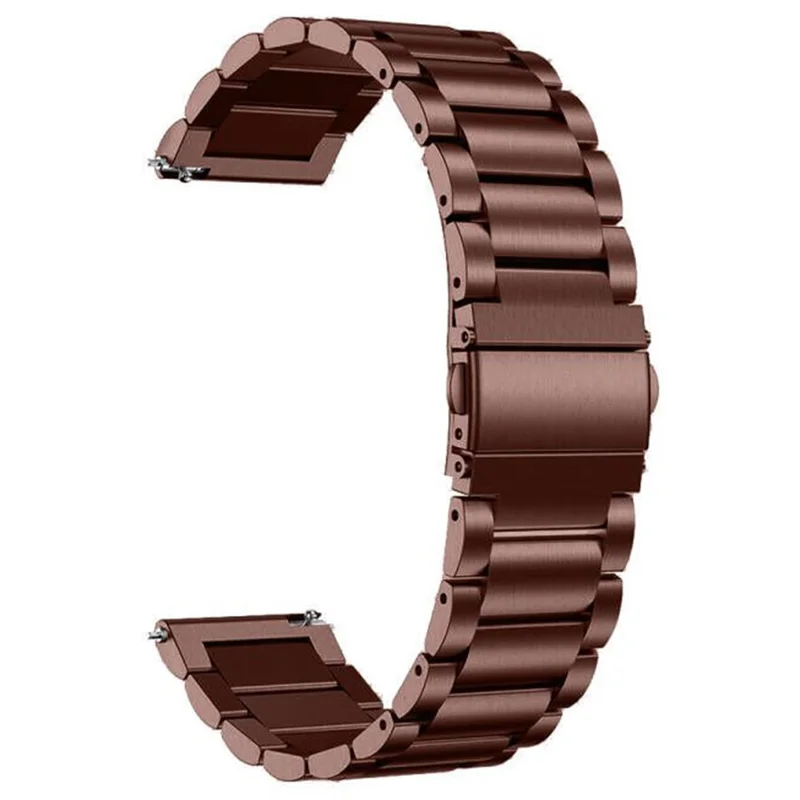 For Garmin Vivoactive 4 Wrist Strap 316L Stainless Steel 22mm Replacement Watch Band - Antique Copper