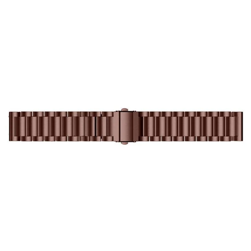 For Garmin Vivoactive 4 Wrist Strap 316L Stainless Steel 22mm Replacement Watch Band - Antique Copper