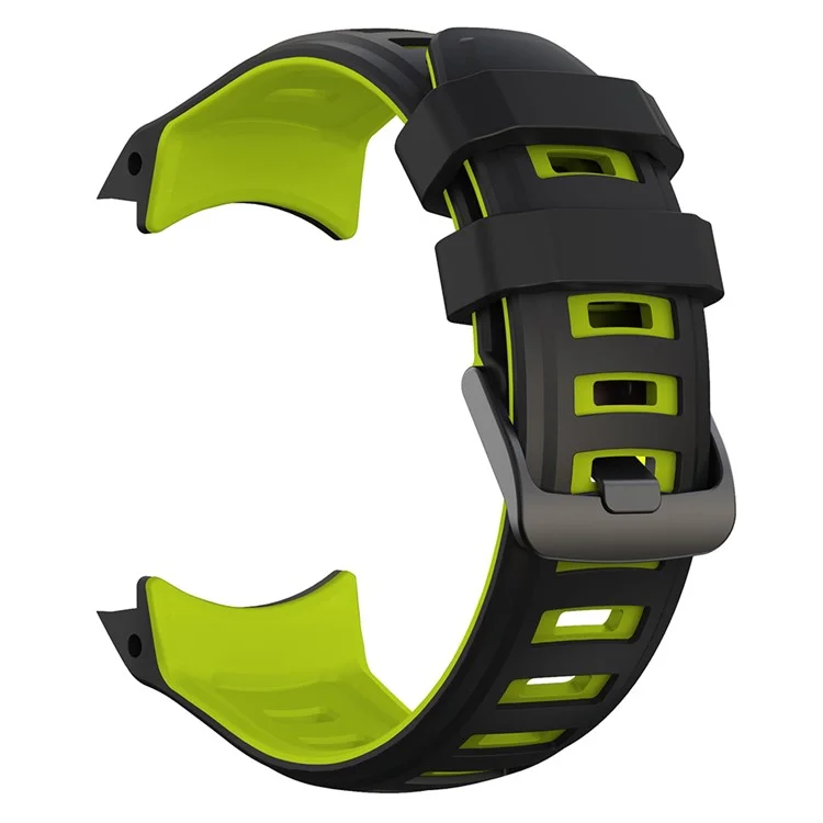 For Garmin Instinct 2X Silicone Watch Strap Replacement Wrist Band - Black+Lime