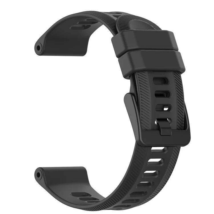For Garmin Forerunner 955 Silicone Watch Band Soft Sport Strap - Black