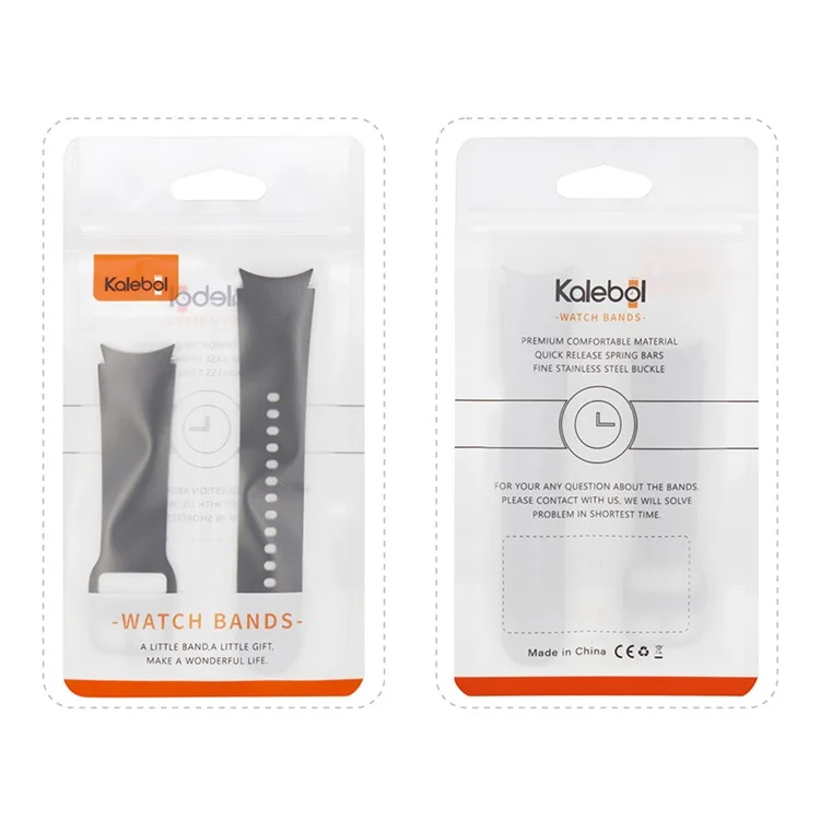 KALEBOL KLB-SSGJ-001 Für Xiaomi Mi Band 9 NFC / Mi Band 9 / Smart Band 8 NFC / Smart Band 8 Silikon-Uhrenarmband Wasserdicht - Schwarz+Gelb