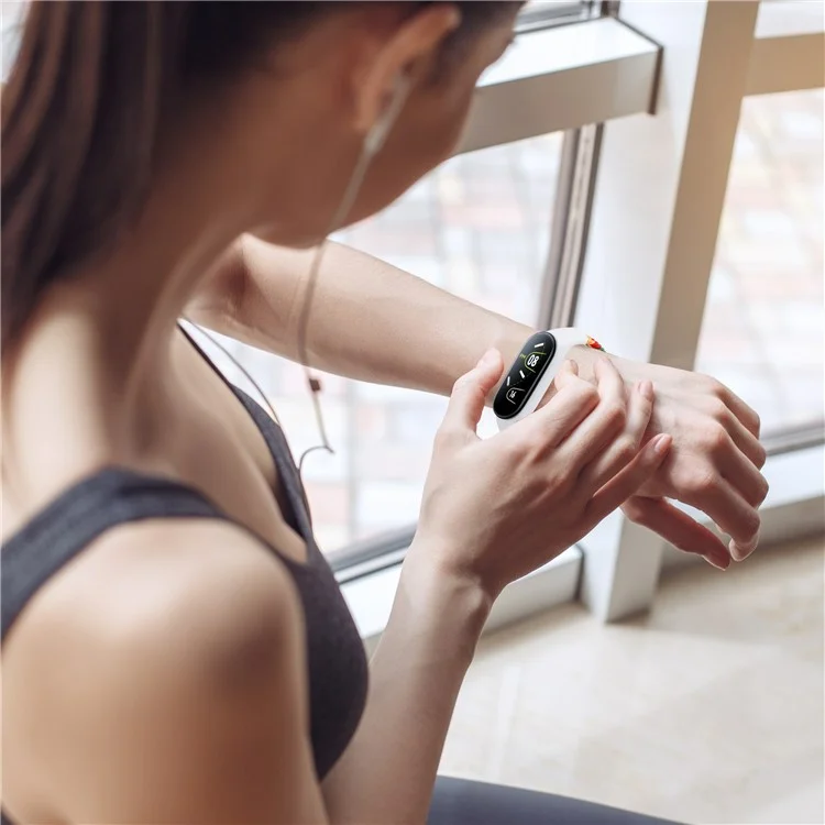 Magnetisches geflochtenes Nylon-Armband für Xiaomi Mi Band 9 NFC / Mi Band 9 / Smart Band 8 NFC / Smart Band 8 Ersatz-Armband - Jeansfarbe