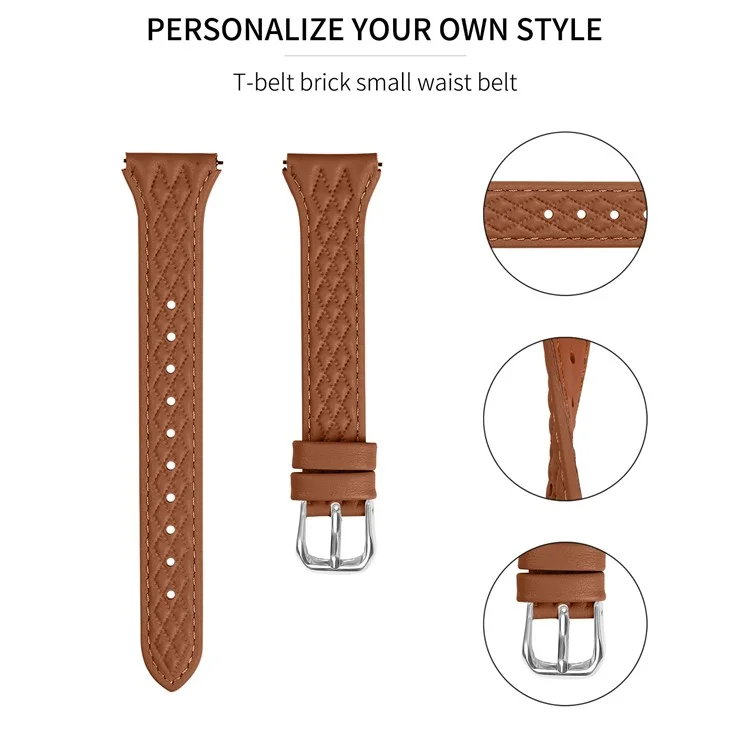 Para Garmin Vivomove 3 / Pulseira de Relógio Garmin Move 3 Top-Layer Cow Leather - Marrom