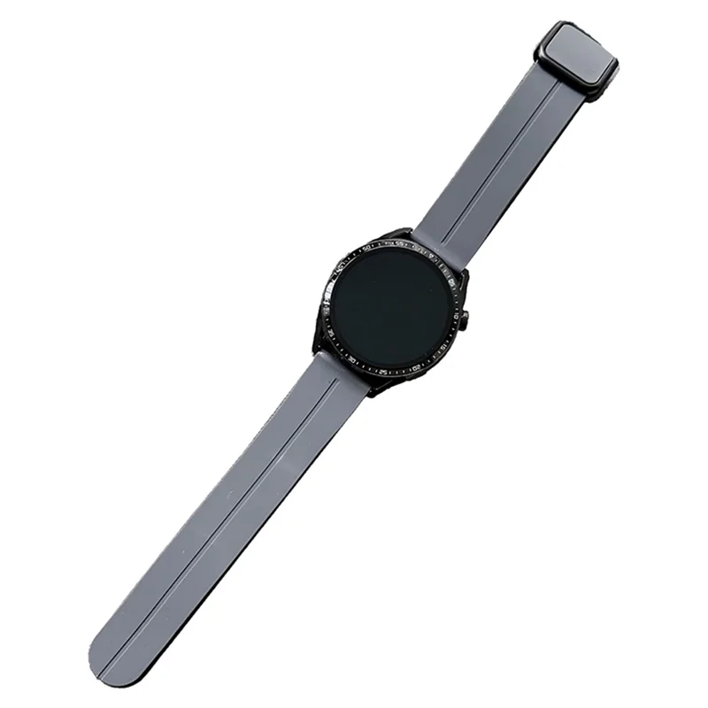 For Samsung Gear Sport / Garmin Garminactive 5 Watch Band 20mm Waterproof Soft Silicone Strap - Grey