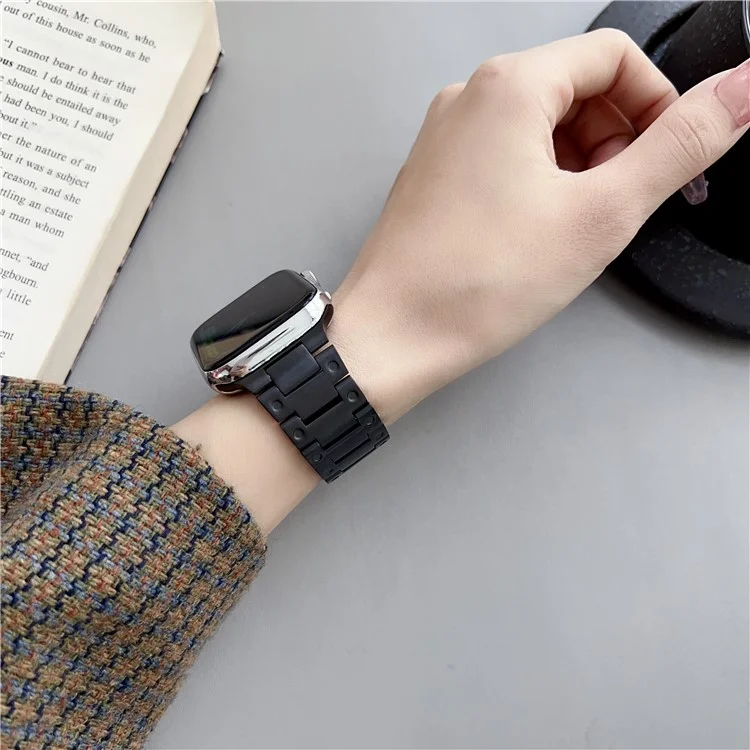 For Apple Watch 10 46mm / Ultra 2 / Ultra 49mm / 9 8 7 45mm / SE (2023) SE (2022) SE 6 5 4 44mm / 3 2 1 42mm Stainless Steel  Strap - Silver