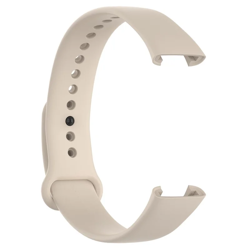 For Xiaomi Redmi Smart Band Pro Solid Color Wrist Band Replacement Silicone Watch Strap - Ivory White