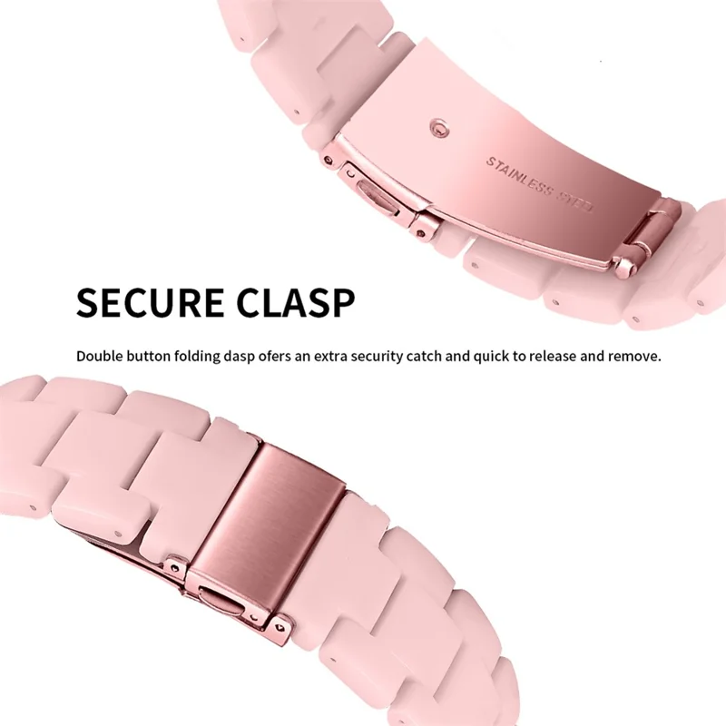 حزام ساعة للتبديل من Donerton P36 / P22 / P32 حزام ساعة مقاوم للماء مصنوع من الراتنج - وردي