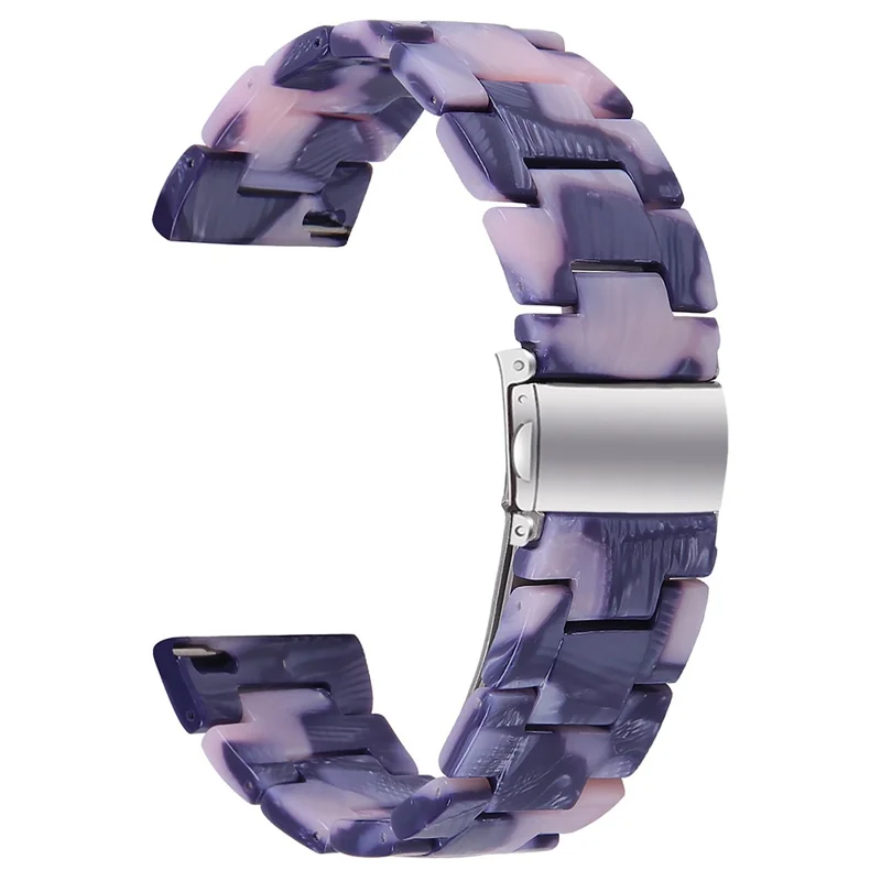 For Donerton P36 / P22 / P32 Replacement Watch Band Waterproof Resin Watch Strap - Ink Black Pink