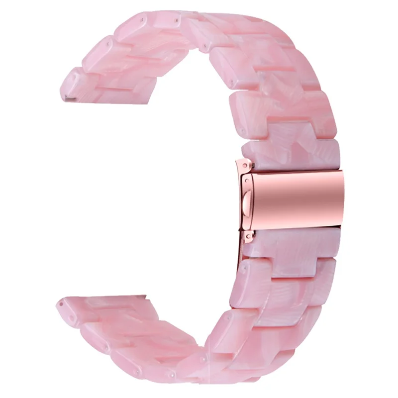 For Donerton P36 / P22 / P32 Resin Watch Band Waterproof Smart Watch Strap - Pearl Pink
