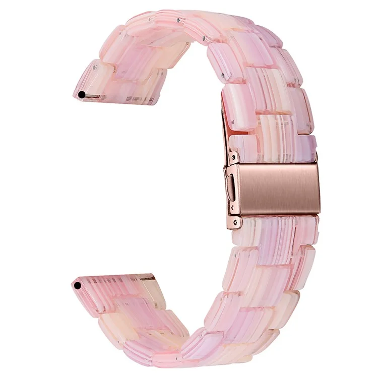 Para el reemplazo de la correa del reloj FITVII HM08 Waterproof - Cinta de reloj de resina de seda rosa