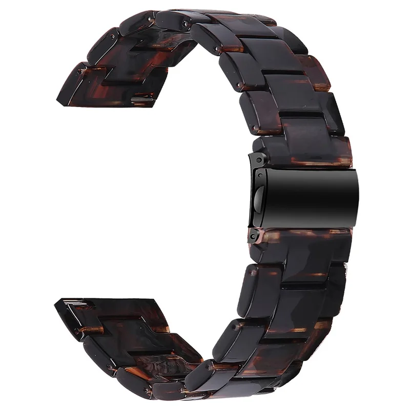 Водонепроницаемый ремешок для замены AGPTEK LW31 Resin Watch Band - Dark Brown