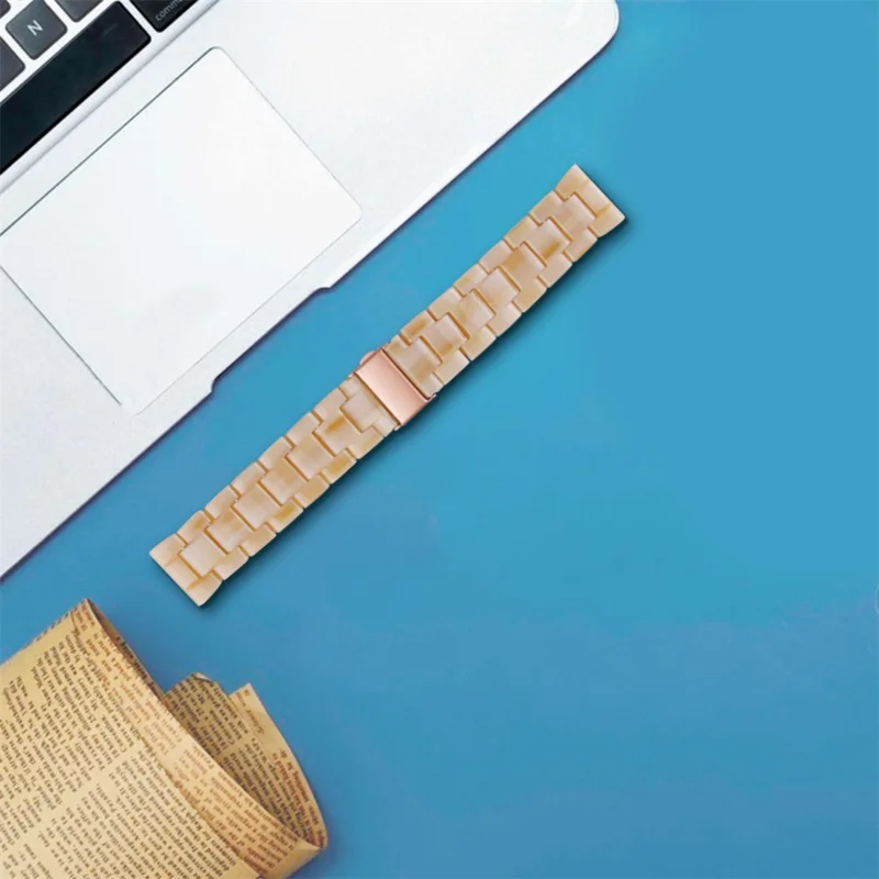 Waterproof Strap for AGPTEK LW31 Replacement Resin Watch Band - Ivory