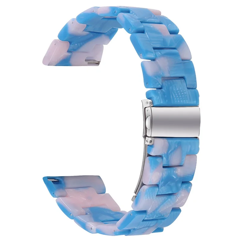 Replacement Band for KALINCO P22 Waterproof Resin Sports Watch Strap - Blue / Pink