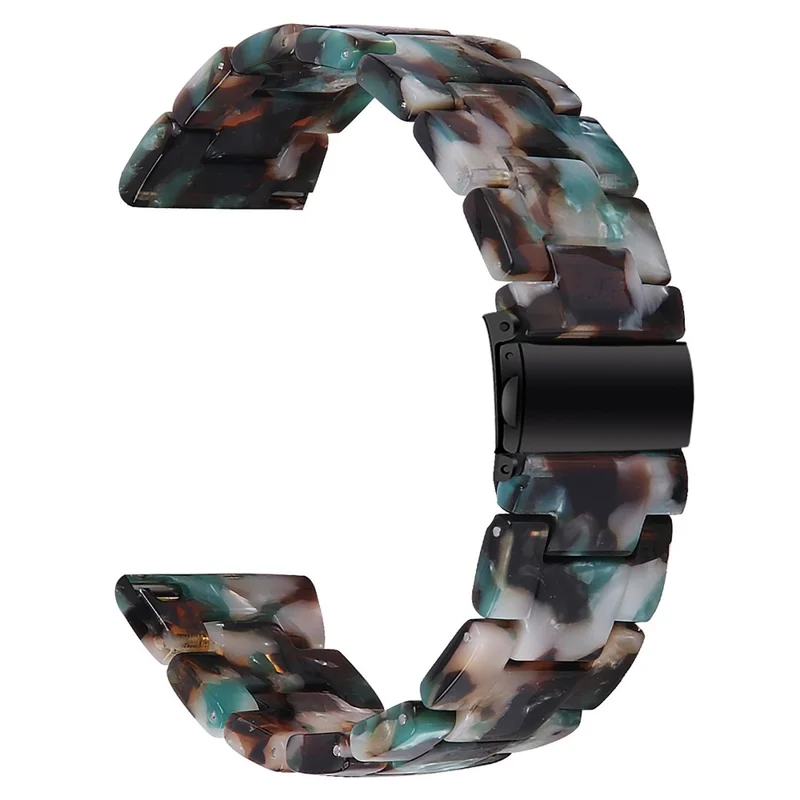 Replacement Band for KALINCO P22 Waterproof Resin Sports Watch Strap - Blue Flower