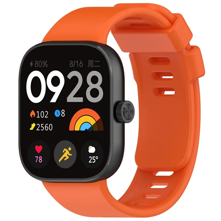 Per Xiaomi Redmi Watch 4 / Smart Band 8 Pro Cinturino dell'orologio in silicone di ricambio - Arancione
