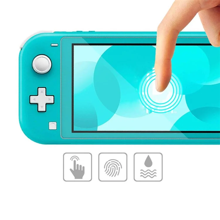 KJH NS-044 Bildschirmschutz für Nintendo Switch Lite 2.5D Arc Edge Gehärtetes Glasfilm