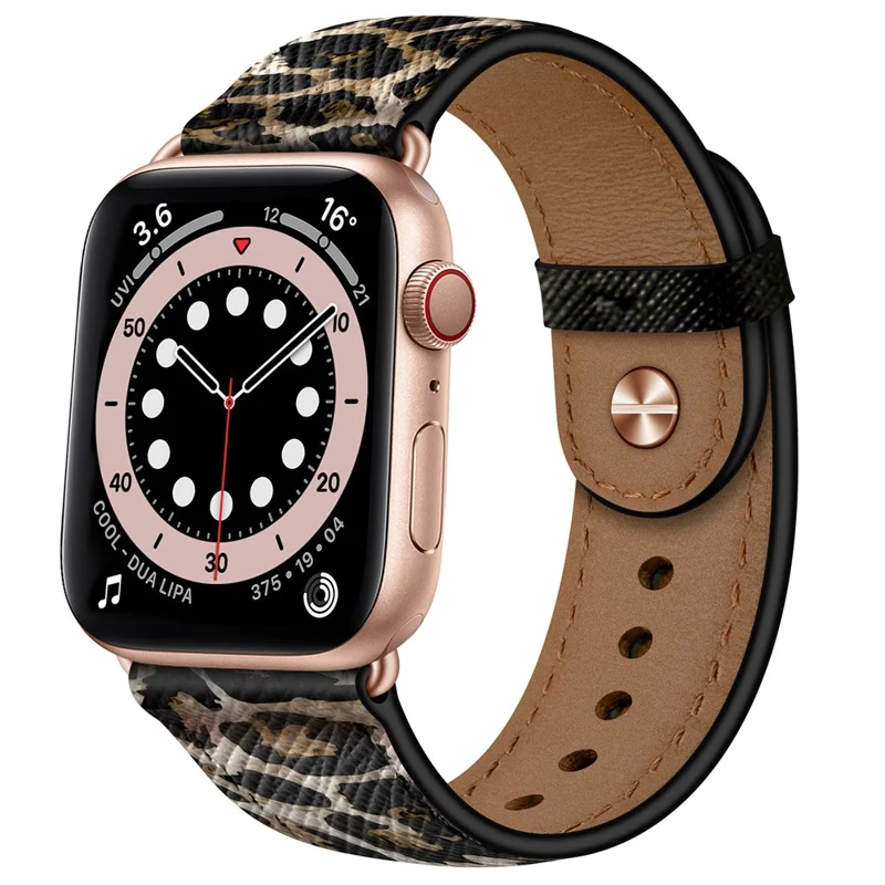 Para Apple Watch 10 46mm / Ultra 2 / Ultra 49mm / 9 8 7 45mm / SE (2023) SE (2022) SE 6 5 4 44mm / 3 2 1 42mm Watch Band Strap - Leopardo